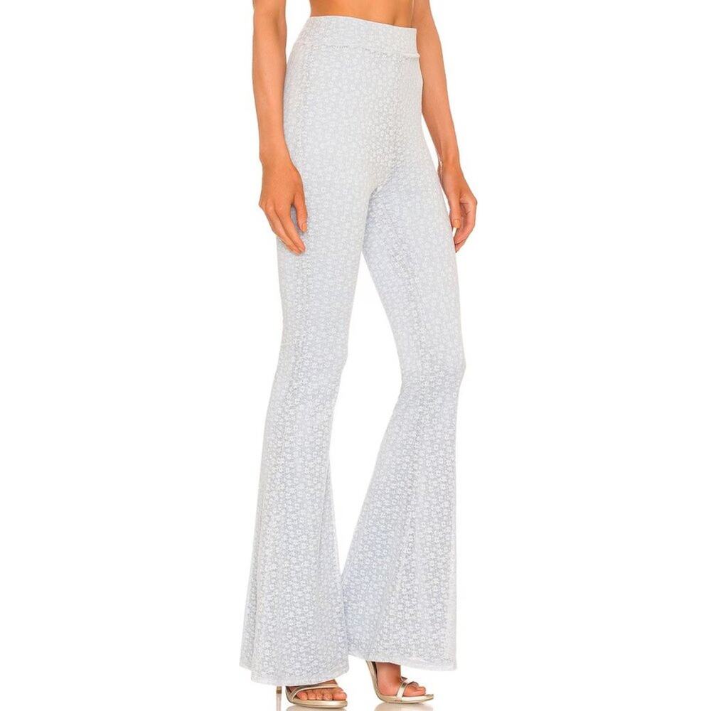 Michael Costello x REVOLVE Sadie Pant in Powder Blue NWT Size Small